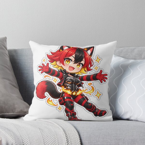 Item preview, Cinder Happy - Chibi Cat Girl Sticker designed and sold by Alarm Clock Hero.