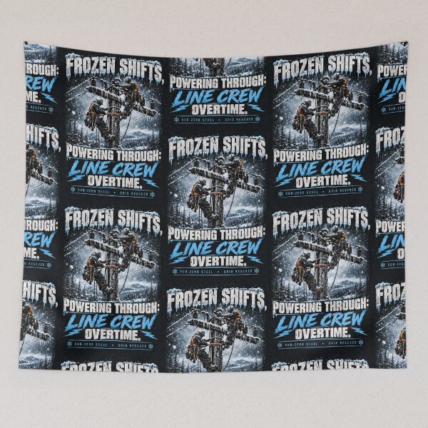 Item preview, Frozen Shifts Powering Through Line Crew Shirt designed and sold by StudioBilly3000.