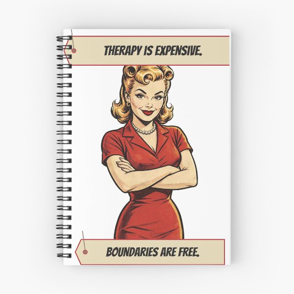 Item preview, Therapy Is Expensive, Boundaries Are Free — Retro Sarcasm designed and sold by FitEnvy.