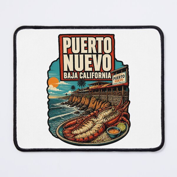Item preview, Puerto Nuevo Baja California Vintage Travel Tourism designed and sold by TravelersGems.