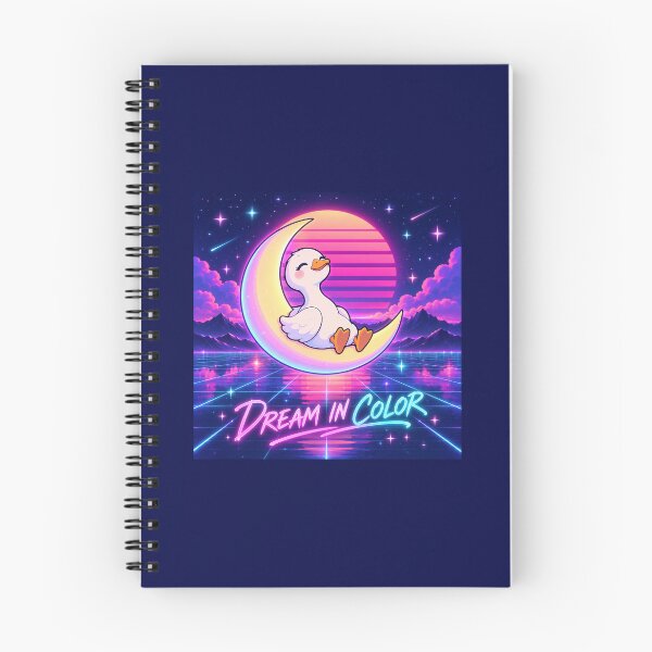 Item preview, Cute Goose Moonlit Grid Dream In Color Kawaii designed and sold by DmaarGroup.