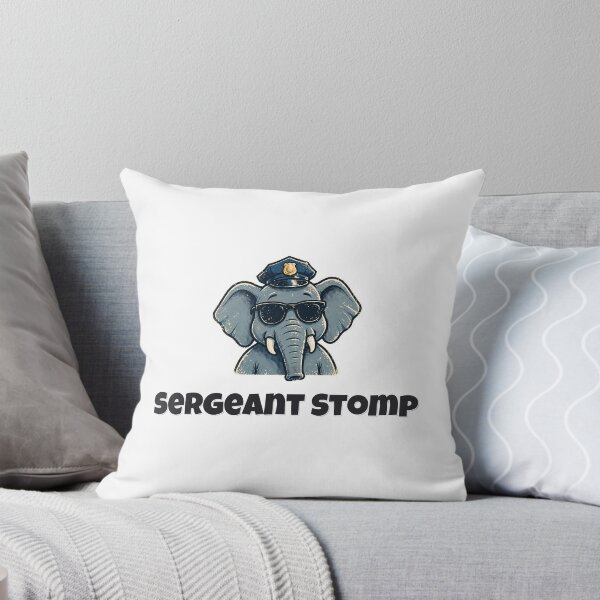Artikelvorschau, Sergeant Stomp Lustiges Elefanten-Polizei-Design entworfen und verkauft von Wild Shades.