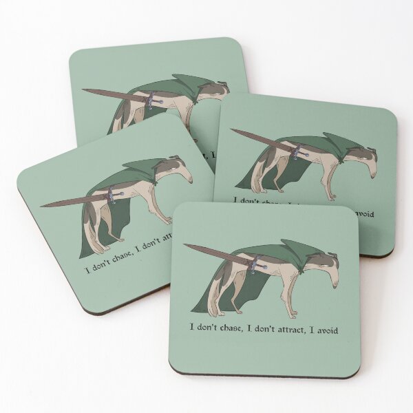 Item preview, I don't chase, I don't attract, I avoid - dog cartoon designed and sold by BaHumbugi.