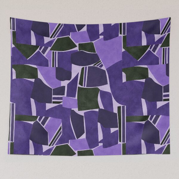 Item preview, Purple Abstract Geometric Pattern designed and sold by imaniko.