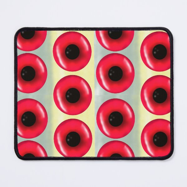 Item preview, Red Black Seamless Pattern – Hand Drawn Geometric Circle Design designed and sold by martinspixs.