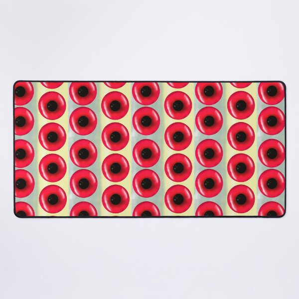 Item preview, Red Black Seamless Pattern – Hand Drawn Geometric Circle Design designed and sold by martinspixs.