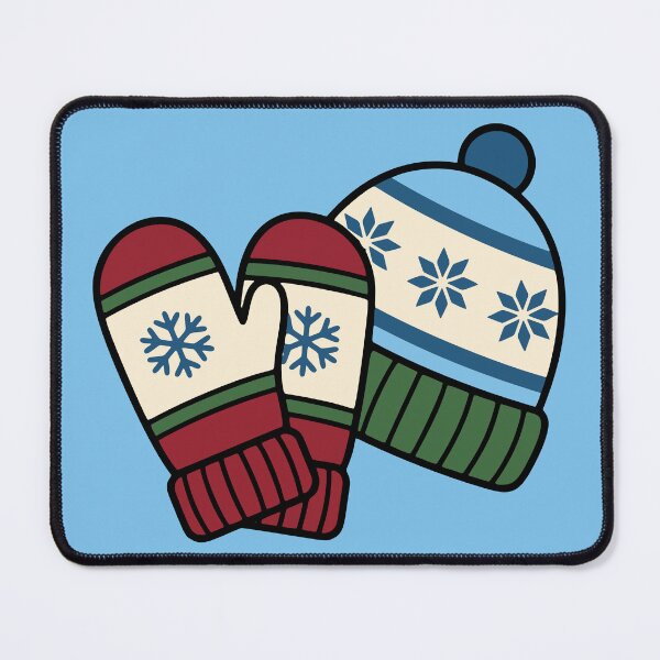 Item preview, Cozy Winter Mittens and Knit Beanie Hat designed and sold by AIG - Andrei Ilie Graphics.
