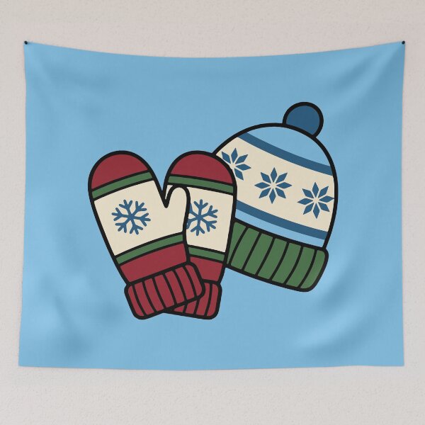 Item preview, Cozy Winter Mittens and Knit Beanie Hat designed and sold by AIG - Andrei Ilie Graphics.