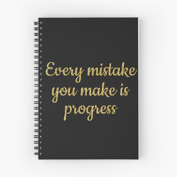 Item preview, Black Every mistake you make is still progress designed and sold by Ana Gorozpe.