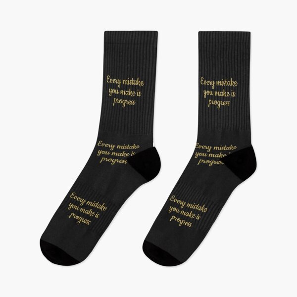 Item preview, Black Every mistake you make is still progress designed and sold by Ana Gorozpe.