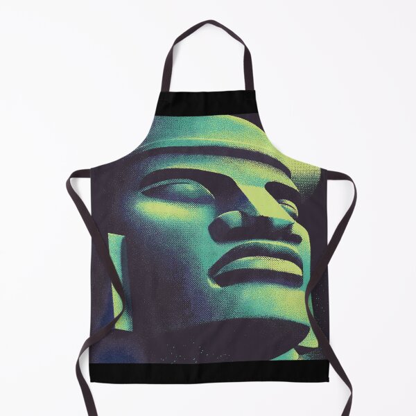 Item preview, Neon Halftone Olmec Head  designed and sold by ClubVacay.