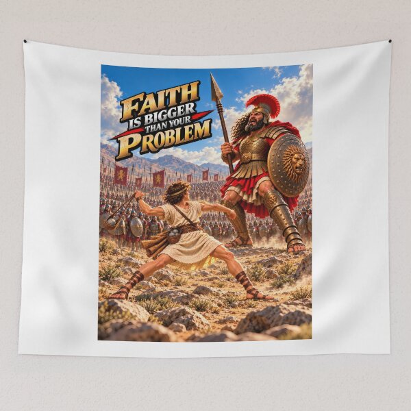 Item preview, Faith Is Bigger Than Your Problem — David and Goliath designed and sold by PeanutGalSean.