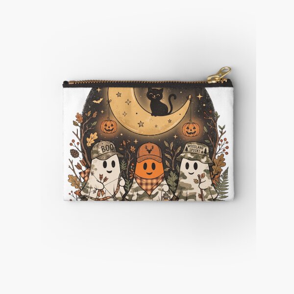 Item preview, Halloween Ghost Camping Moon Cat Pumpkins designed and sold by EZONEEE.
