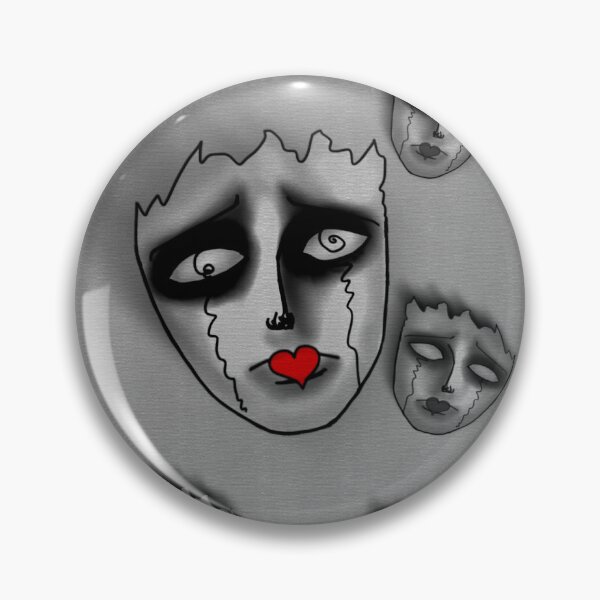 Item preview, Surreal Crying Mask Pattern Gothic Art⁠ designed and sold by a1-x.