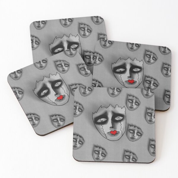 Item preview, Surreal Crying Mask Pattern Gothic Art⁠ designed and sold by a1-x.