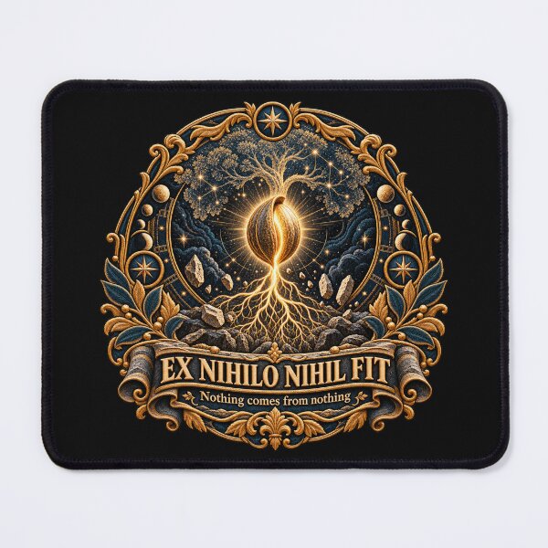 Item preview, Ex Nihilo Nihil Fit Latin Motto – Celestial Seed Tree of Life Embroidery designed and sold by Emoji Emblems.