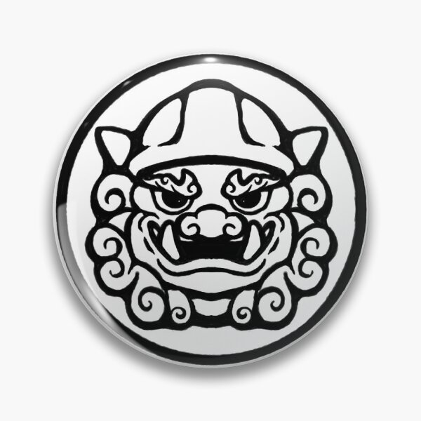 Item preview, Okinawa Shisa on Duty | シーサー勤務中 B&W designed and sold by Child-64.