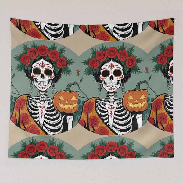 Item preview, Frida Skelly: Spooky Mexicana designed and sold by Knock on my door.