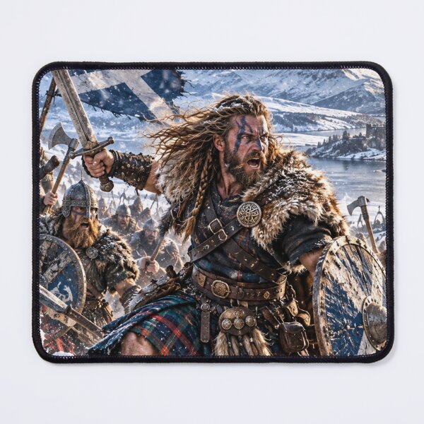 Item preview, Highland Warrior – Scottish Battle Cry in the Snow  designed and sold by Redcon-fantasy.