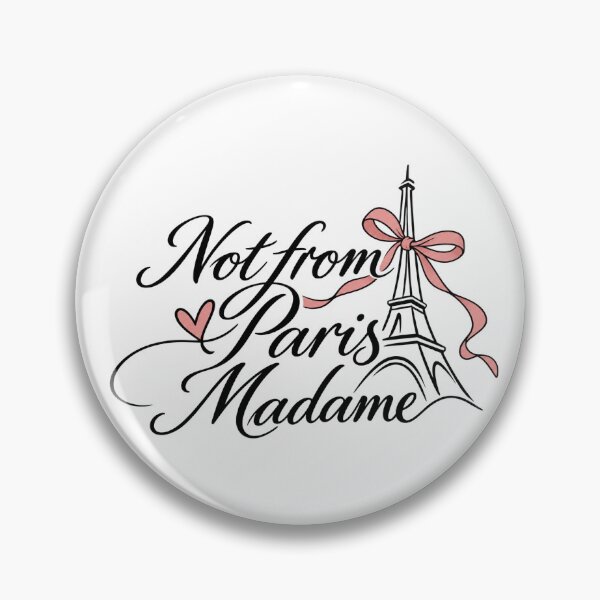 Item preview, Not From Paris Madame Eiffel Tower - Coquette Ribbon Bow Graphic designed and sold by VYBEHAUS.