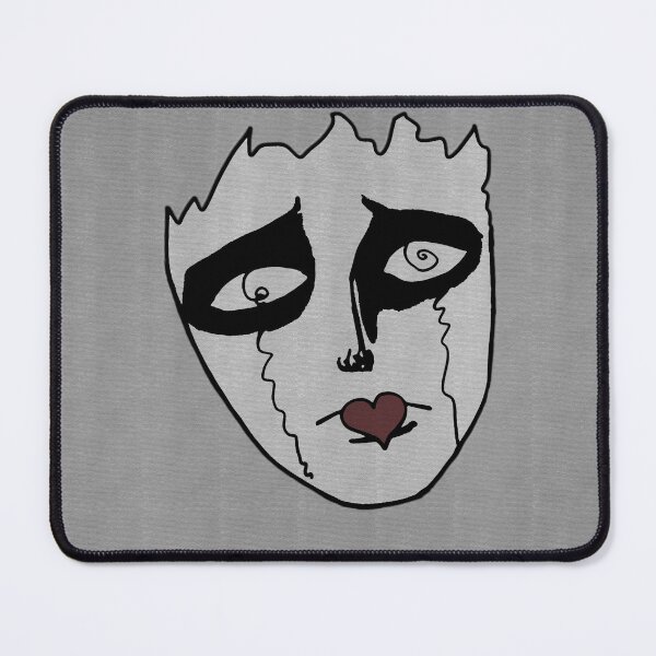 Item preview, Surreal Crying Mask Minimalist Line Art⁠ designed and sold by a1-x.