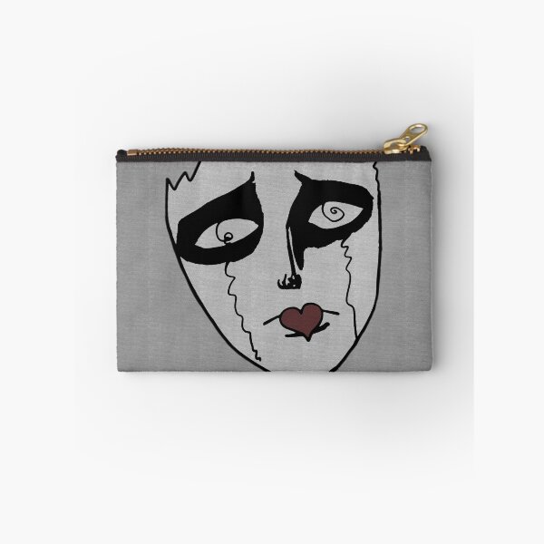 Item preview, Surreal Crying Mask Minimalist Line Art⁠ designed and sold by a1-x.