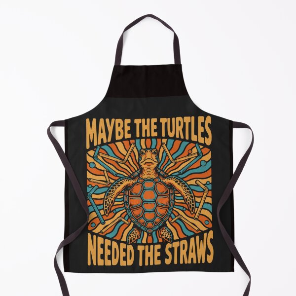 Item preview, Maybe the Turtles Needed the Straws Funny Sarcastic Meme designed and sold by Malaryk.