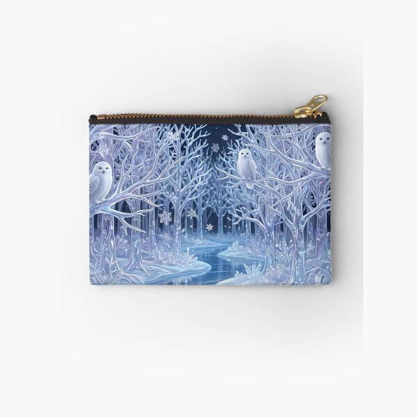 Item preview, Ice Forest Winter Animals in Blue designed and sold by Roanemermaid.