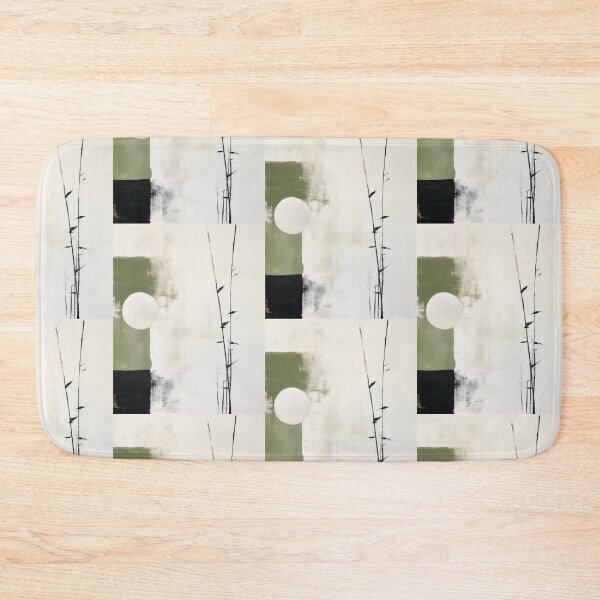 Item preview, Wabi sabi and japandi inspired sage green abstract minimalist herbs designed and sold by filigreedigital.