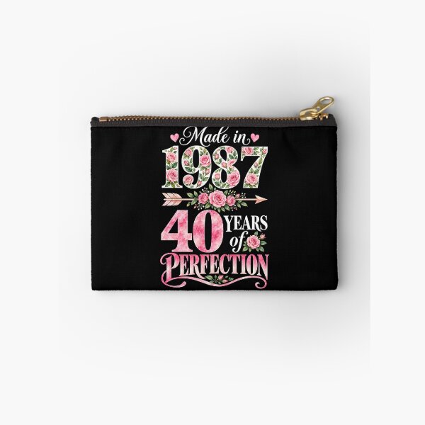 Item preview, Made in 1987 40 Years of Perfection Pink Floral 40th Birthday designed and sold by G350.