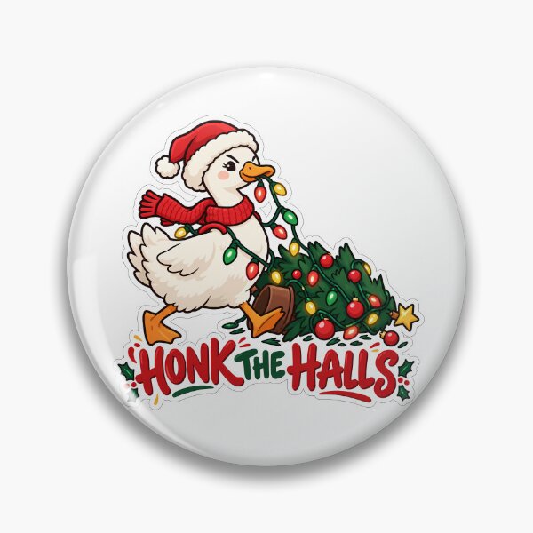 Item preview, Honk the Halls Christmas Goose designed and sold by Mordenrox.