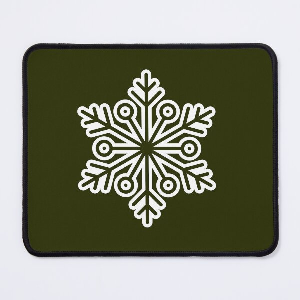 Item preview, Winter Snowflake Olive Green Seamless Pattern Art designed and sold by ​Jyoti Digital Artist.