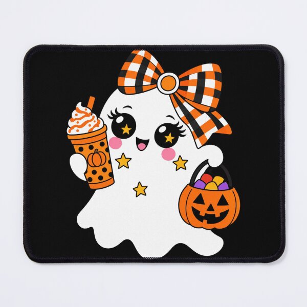 Item preview, Halloween Boujee Ghost Pumpkin Coffee Luxury Glam designed and sold by Thread&Fable.