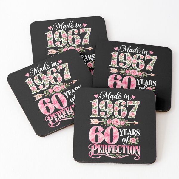 Item preview, Made in 1967 60 Years of Perfection Pink Floral 60th Birthday designed and sold by G350.
