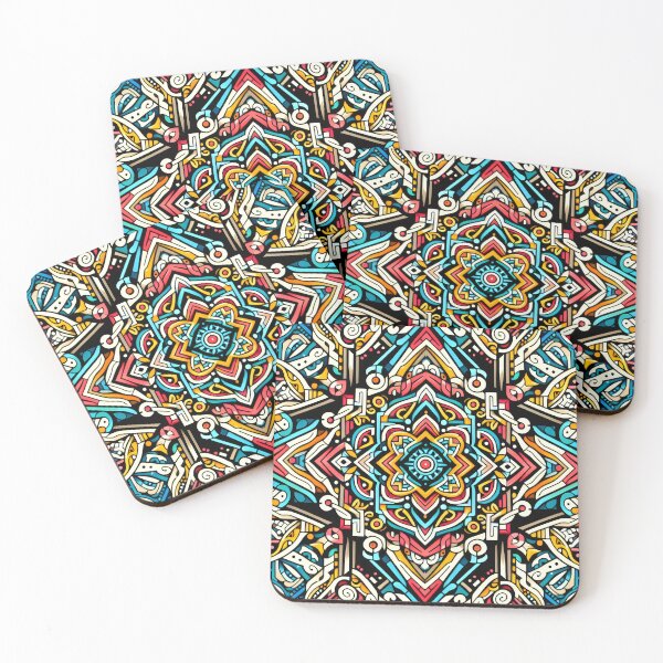 Item preview, Colorful Symmetrical Geometry – Vibrant Ornamental Abstract Pattern designed and sold by Apex Designs.
