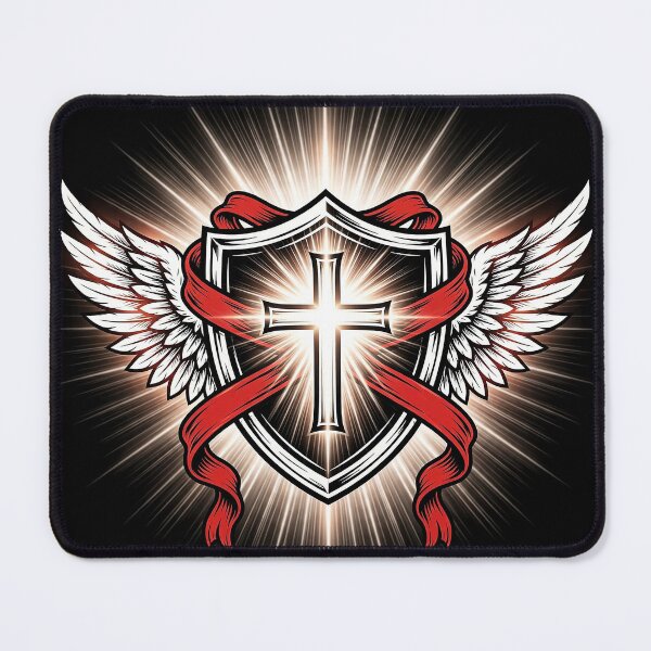 Item preview, Winged Shield Faith Art designed and sold by Gangster-Design.