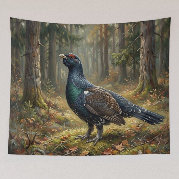 Item preview, Majestic Capercaillie Hunting Art designed and sold by TammyHunterArt.