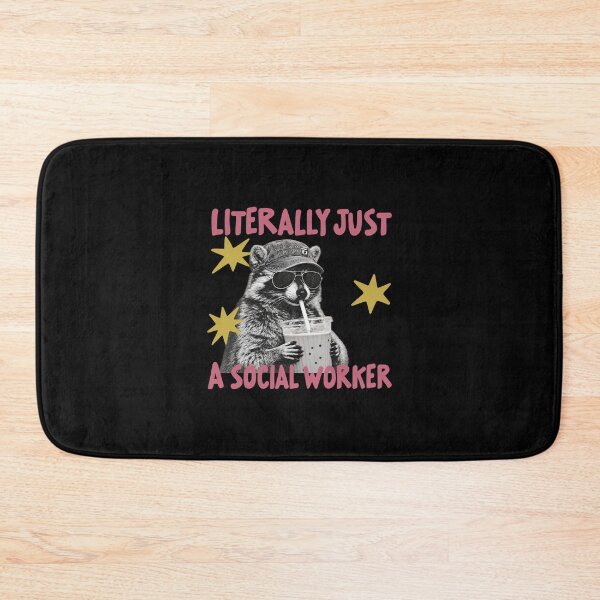 Item preview, Literally Just a Social Worker Raccoon designed and sold by amazsticker.