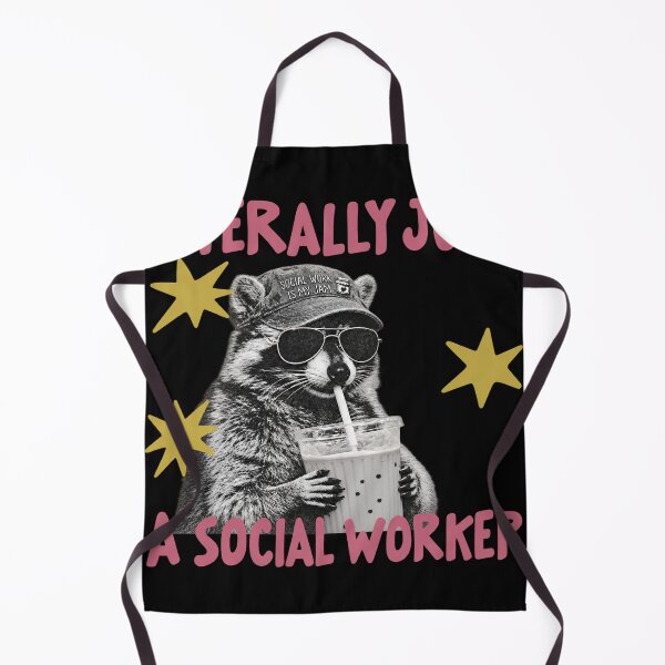 Item preview, Literally Just a Social Worker Raccoon designed and sold by amazsticker.