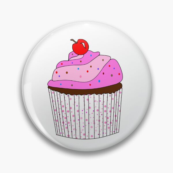 Item preview, Cute Pink Cupcake With Sprinkles designed and sold by Sartoris Art.