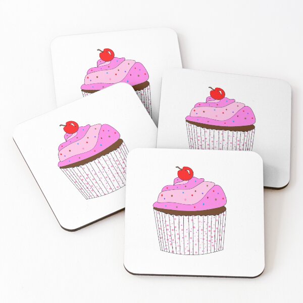 Item preview, Lindo cupcake rosa con chispas de colores designed and sold by Sartoris Art.