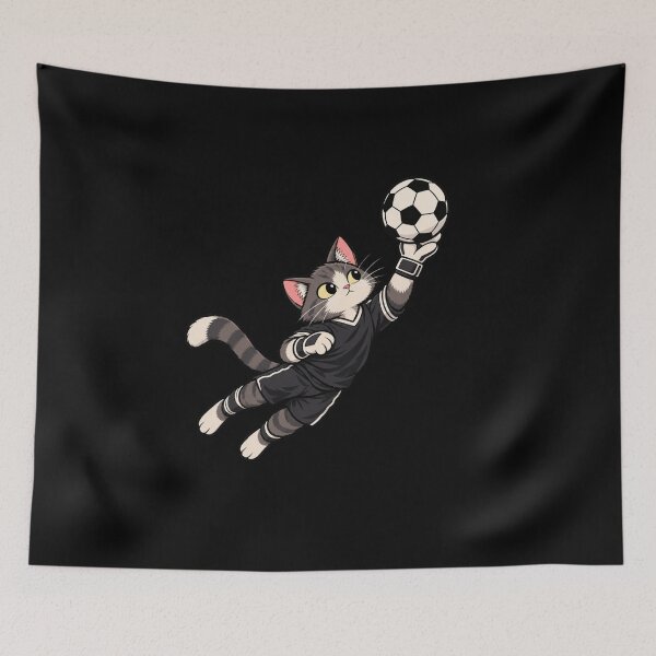 Item preview, Cat Goalkeeper designed and sold by Konvero.