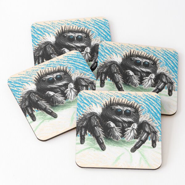 Item preview, Jumping Spider Crayon Art designed and sold by The Spood Shop.