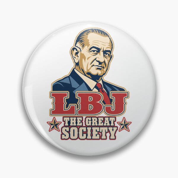 Item preview, Lyndon B. Johnson Great Society Portrait designed and sold by The Junto Shop.