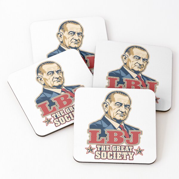 Item preview, Lyndon B. Johnson Great Society Portrait designed and sold by The Junto Shop.