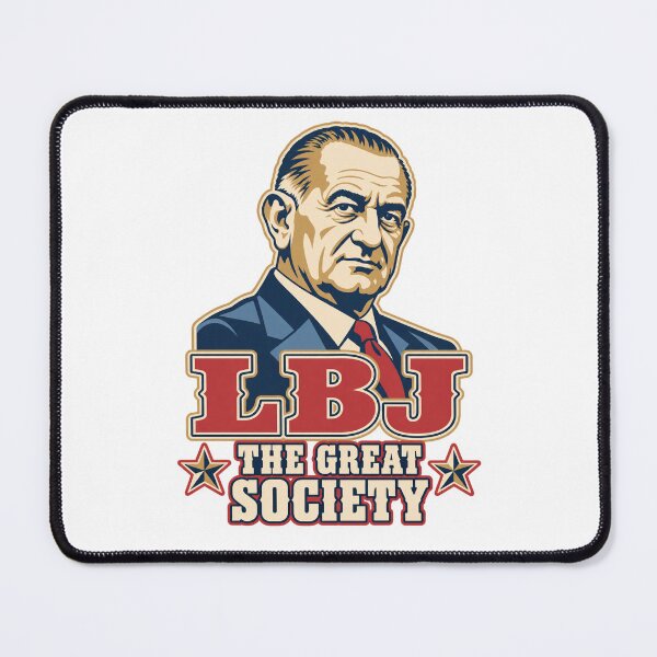 Item preview, Lyndon B. Johnson Great Society Portrait designed and sold by The Junto Shop.
