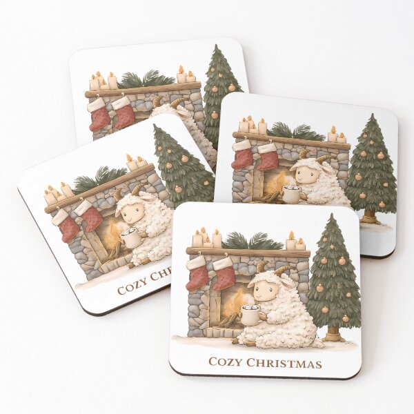 Item preview, Cute Fluffy Goat – Adorable Farm Animal designed and sold by Retro Whimsy.