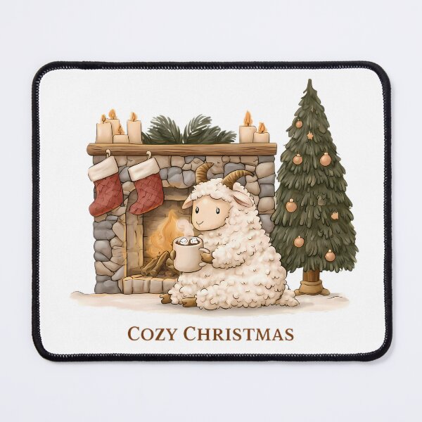 Item preview, Cute Fluffy Goat – Adorable Farm Animal designed and sold by Retro Whimsy.