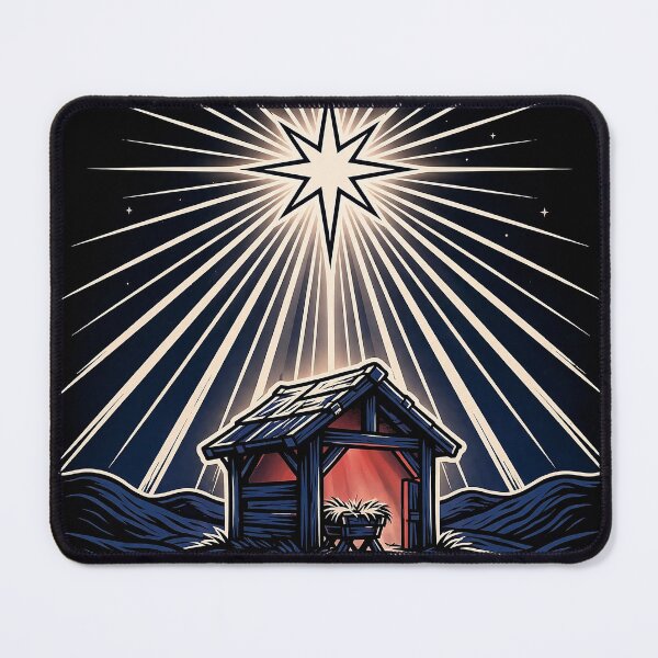 Item preview, Manger And Star Holy Night Art designed and sold by Gangster-Design.