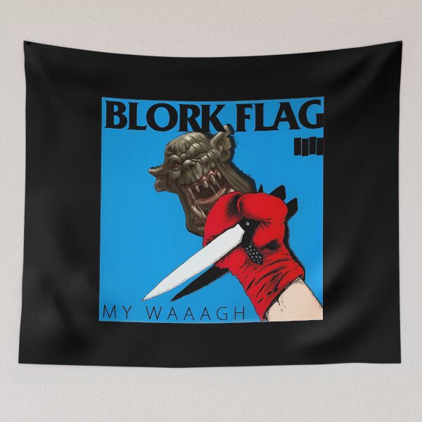 Aperçu de l'œuvre Drapeau Blork - Mon Waaagh ! créée et vendue par NeshWork.